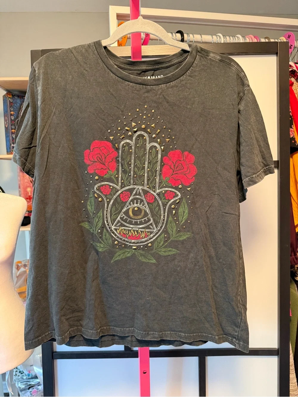 Lucky Brand Hamsa Graphic Tee | Size Large | EUC
